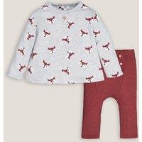 Sweatshirt/Joggers Outfit in Cotton Mix