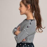 Breton Stripe T-Shirt in Organic Cotton with Long Sleeves, 3-12 Years