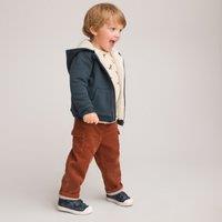 Zip-Up Hoodie in Cotton Mix with Warm Lining, 1 Month-4 Years