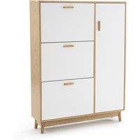 Sheldon Shoe Cabinet with 3 Compartments & 1 Cupboard