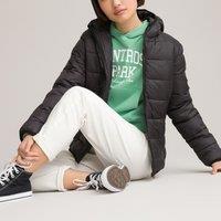 Hooded Padded Jacket with Pouch