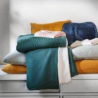 Kumla Fleece & Cotton Muslin Blanket