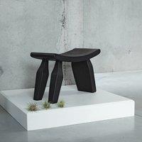 Oreus Solid Mango Three-Legged Footstool