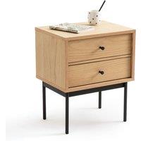 Nyjo Bedside Table with 2 Reversible Drawers