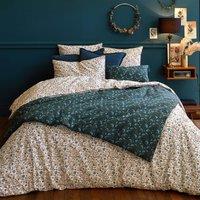 Kalyan Floral 100% Cotton Percale 200 Thread Count Fitted Sheet