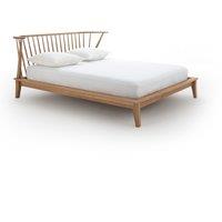 Caspian Solid Oak Bed with Base