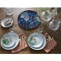 Louisa Round Patterned Tray