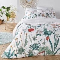 Eden Garden Floral 100% Cotton Percale 200 Thread Count Duvet Cover