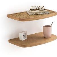 Set of 2 Buisseau Bedside Wall Shelves