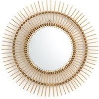 Nogu Cane Sunburst Mirror, 90cm Diameter