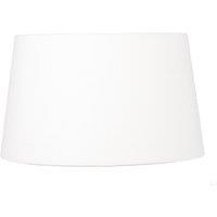 35cm White Cotton Tapered Cylinder Lampshade