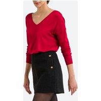 V-Neck Jumper with Tied Open Back