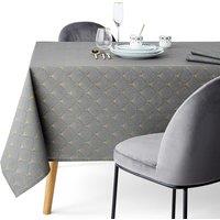 Tallinn Gold-Printed Stain Resistant Tablecloth