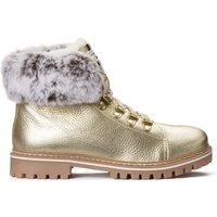 Lacen Mountain Ankle Boots in Leather with Faux Fur