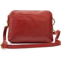 Nael Leather Camera Handbag with Double Compartment and Shoulder/Crossbody Strap