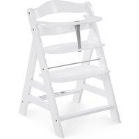Alpha+ Wooden Highchair - White