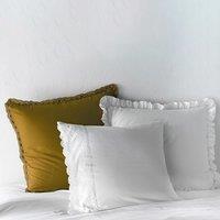 Alhambra Crochet Lace 100% Washed Cotton Pillowcase