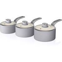 3-Piece Retro Pan Set in Grey