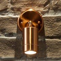 Copper Adjustable Spot Outdoor Wall Light