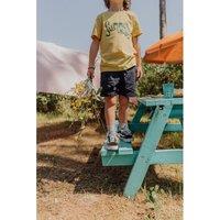 Cotton Bermuda Shorts with Palm Tree Print, 3-12 years