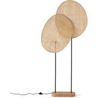 Canope Rattan Floor Lamp by E. Gallina.