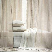 Jaliska Single Linen Curtain with Tab Top
