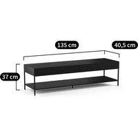 Febee Aged Metal TV Stand