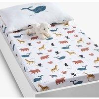 Animals 100% Organic Cotton Fitted Sheet