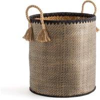 Jak Tall Basket in Woven Palm
