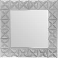 100cm 3D Effect Wall Mirror in Grey Gloss