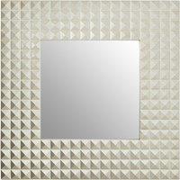 92cm Square Wall Mirror in Champagne Finish