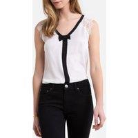 Sleeveless V-Neck Blouse