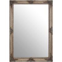 104cm Baroque Rectangular Wall Mirror in Gold Finish