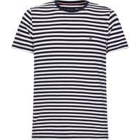 Breton Striped Cotton Mix T-Shirt in Slim Fit