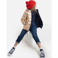 Reversible Hooded Padded Jacket with Recycled Padding, 3-12 Years