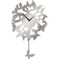 45cm Stainless Steel Pendulum Butterfly Wall Clock