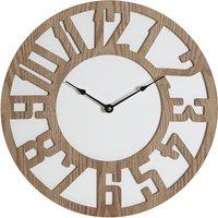 40cm Dark Grain Wooden Wall Clock