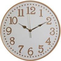 40cm Wooden Wall Clock in White