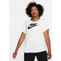 Plus Cotton Logo T-Shirt with Short Sleeves and Crew Neck
