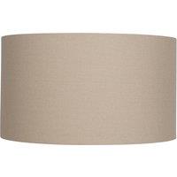 35cm Cotton Taupe Cylinder Lampshade