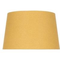 30cm Mustard Cotton Tapered Cylinder Lampshade