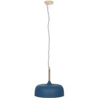 Minimalist Matt Indigo Metal Domed Pendant Ceiling Light