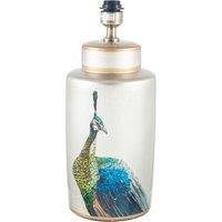 Hand painted Statement Peacock Table Lamp Base