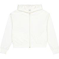Cotton Mix Hoodie with Zip Fastening