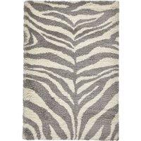 Zebra Pattern Shaggy Rug