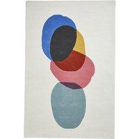 Inaluxe Transmission Minimalist Abstract Patterned Rug in 100% Wool