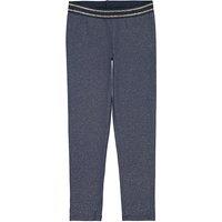 Metallic Trim Cotton Leggings, 3-12 Years