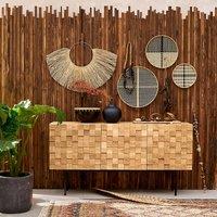 Madria 3-Door Oak Veneer Sideboard