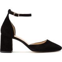 Vaillante Suede Mary Janes with Block Heel