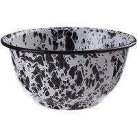 Medium Carbon Steel Bowl in Black/White